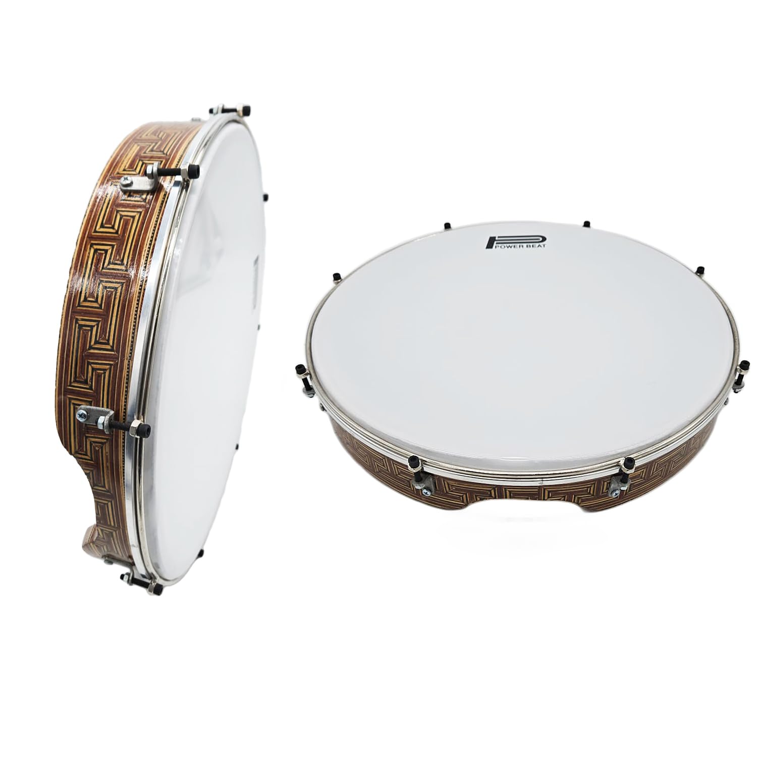 レク（リク／アラブタンバリン）　GAWHARET EL FAN 木製 Amazon.com: The 16'' Gawharet El Fan Professional Egyptian Wood
